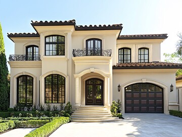 贝壳色豪华住宅外观1