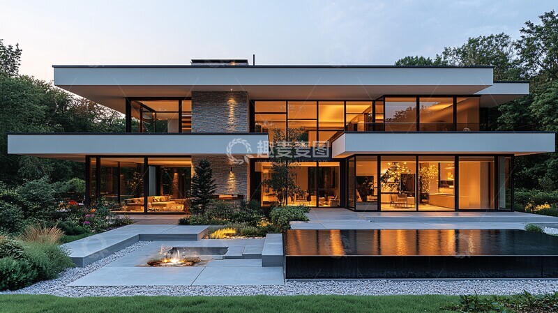 高清大图下载【趣麦麦图】现代住宅大窗设计2