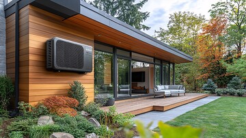 现代住宅外置热泵1