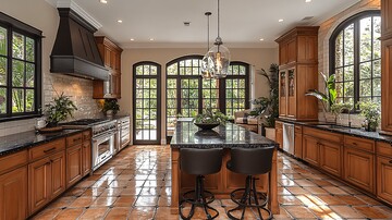 黑斑石台面厨房