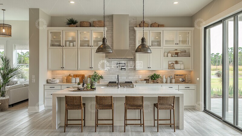 高清大图下载【趣麦麦图】中性色调厨房1