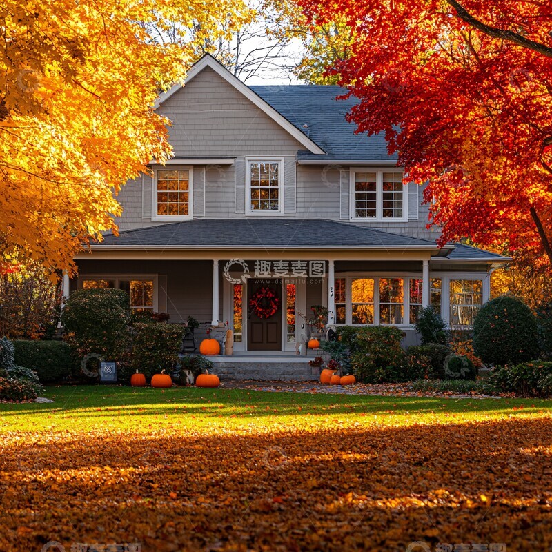 高清大图下载【趣麦麦图】秋日温馨家园3