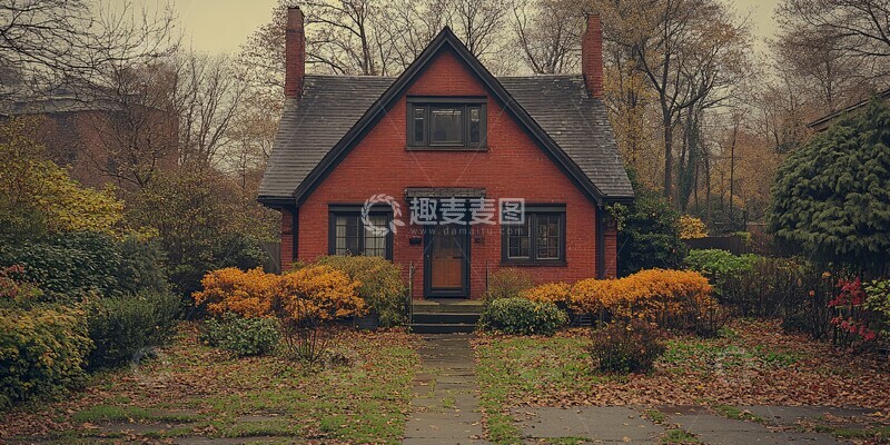 高清大图下载【趣麦麦图】砖房外观外观现代建筑2