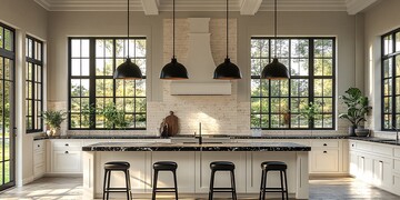 黑色大理石厨房9