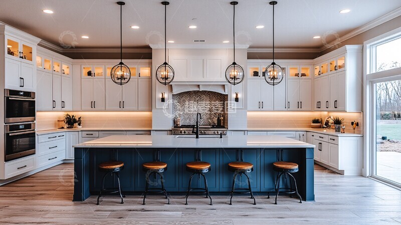 高清大图下载【趣麦麦图】白色厨房自然光