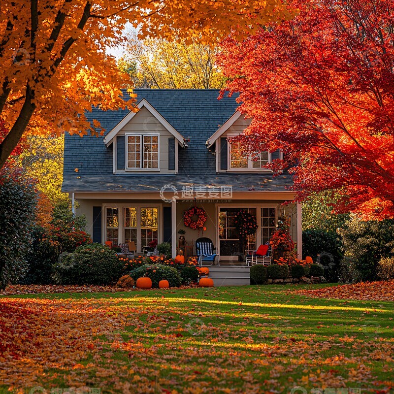 高清大图下载【趣麦麦图】秋日温馨家园1