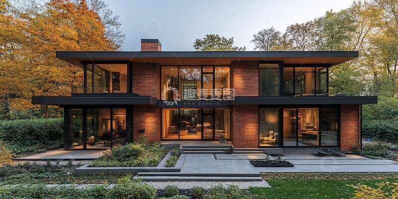 高清大图下载【趣麦麦图】砖房外观外观现代建筑3