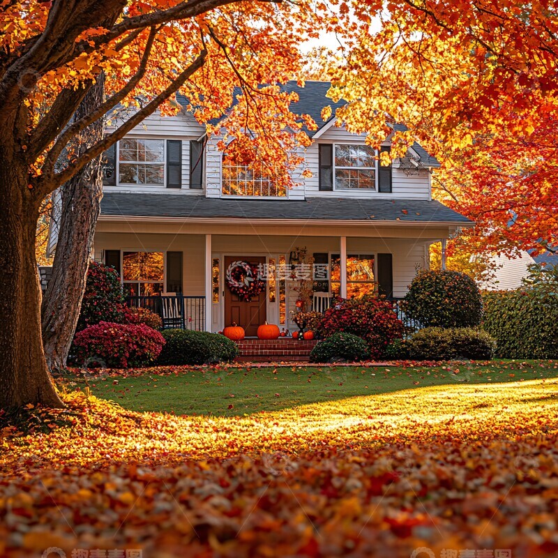 高清大图下载【趣麦麦图】秋日温馨家园2