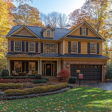 两层楼房前售出标志3