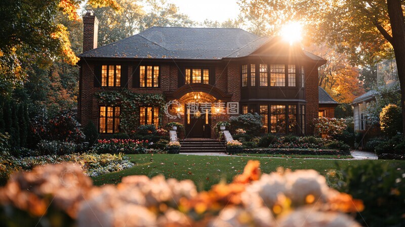 高清大图下载【趣麦麦图】传统大屋外景