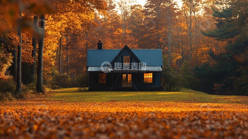 高清大图下载【趣麦麦图】夏日林间家居