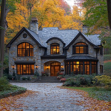 美式秋日豪宅1