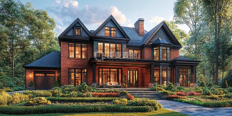 高清大图下载【趣麦麦图】商业门住宅外观