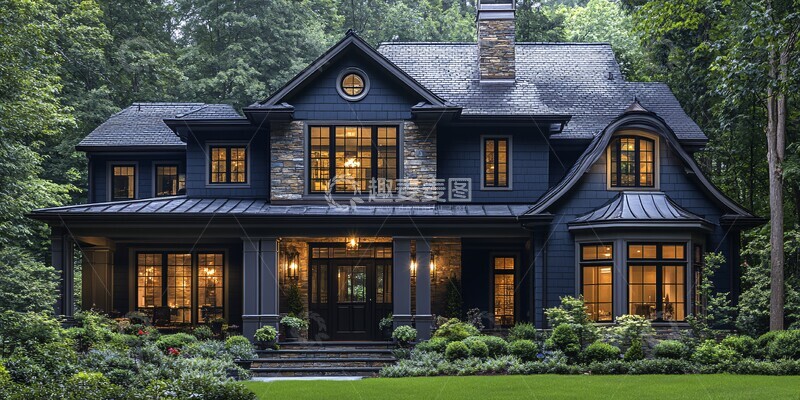 高清大图下载【趣麦麦图】商业门住宅外观3