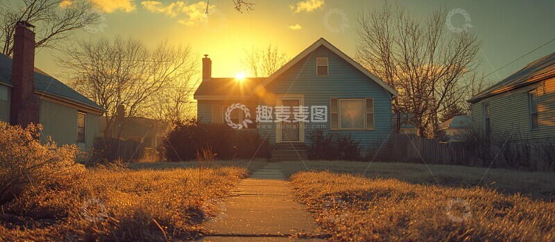 高清大图下载【趣麦麦图】阳光下的新家