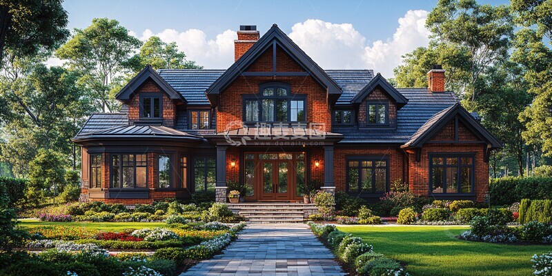 高清大图下载【趣麦麦图】商业门住宅外观2