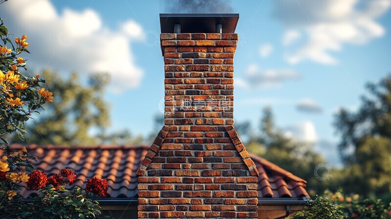 高清大图下载【趣麦麦图】砖砌烟囱风景照3