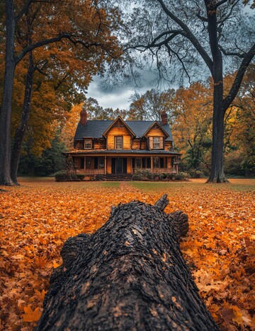 秋树倒下待清理