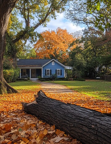 秋树倒下待清理2