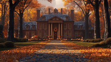 秋日庄园景色