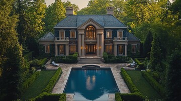 小屋与豪宅对比照3