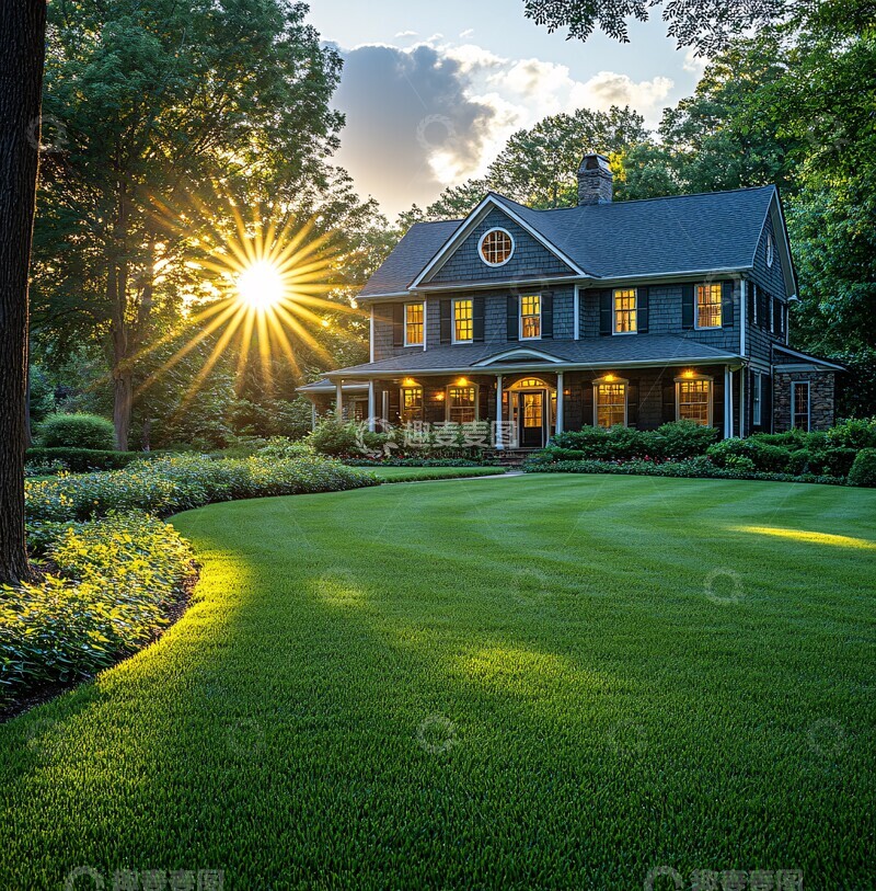 高清大图下载【趣麦麦图】阳光洒满绿草坪2