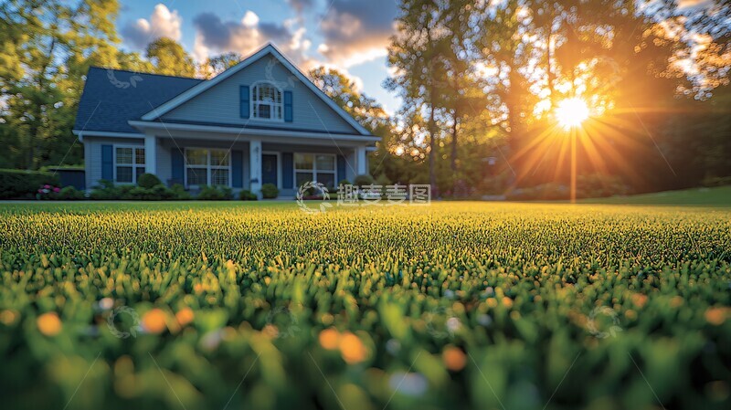高清大图下载【趣麦麦图】宁静的住宅庭院