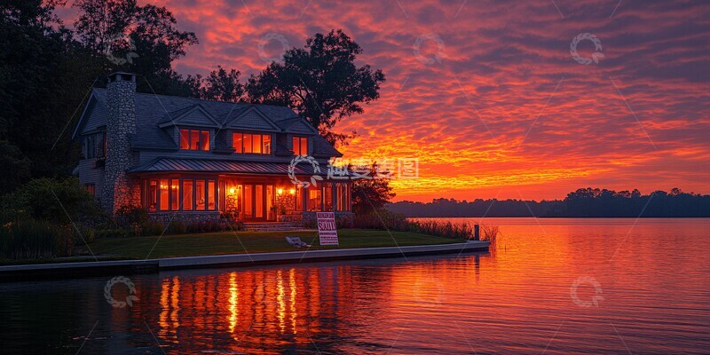 高清大图下载【趣麦麦图】水岸豪宅交易场景2