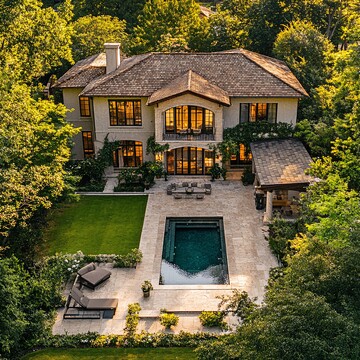 欧洲房屋前后院