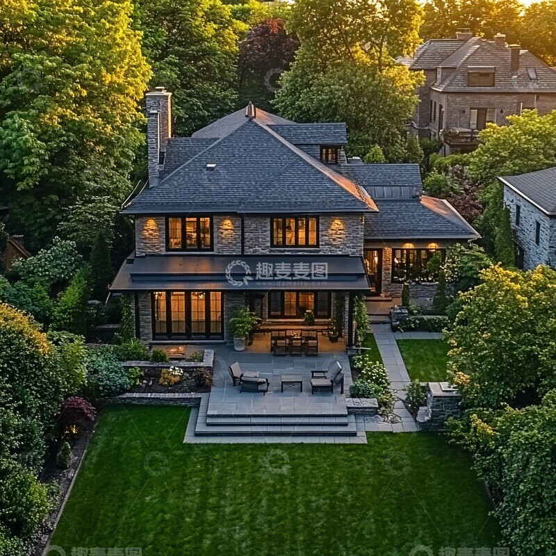 高清大图下载【趣麦麦图】欧洲房屋前后院2