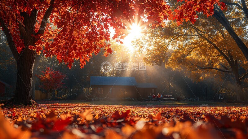 高清大图下载【趣麦麦图】秋日温馨家庭聚会2