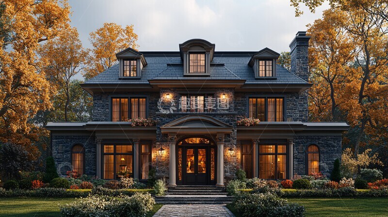 高清大图下载【趣麦麦图】花园洋房花园洋房联排3