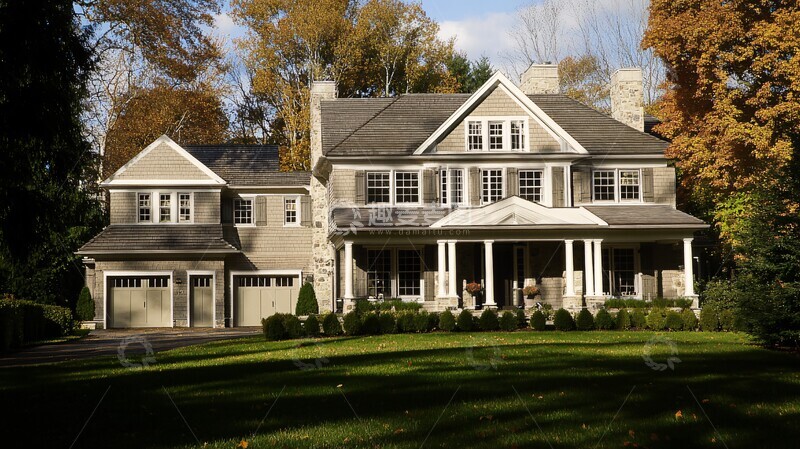 高清大图下载【趣麦麦图】新英格兰风格住宅