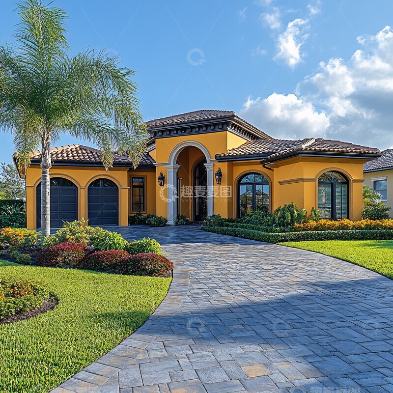 高清大图下载【趣麦麦图】地中海风格平房2