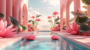 趣味抽象泳池设计