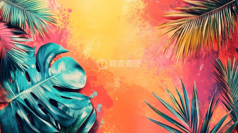 高清大图下载【趣麦麦图】夏日热带色彩3