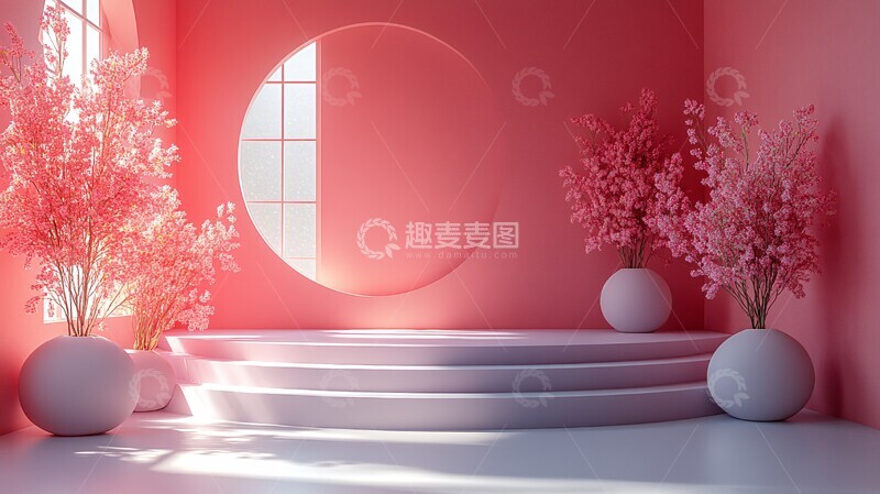 高清大图下载【趣麦麦图】几何形状展示台3