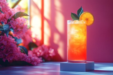 夏日饮品光影台1