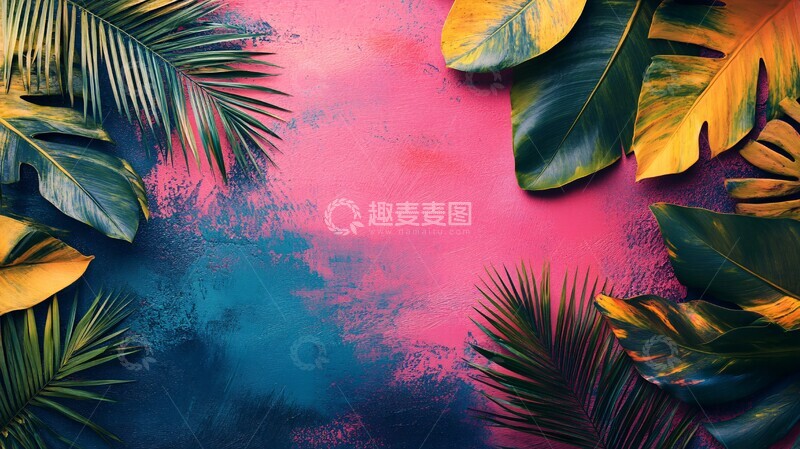 高清大图下载【趣麦麦图】夏日热带色彩1