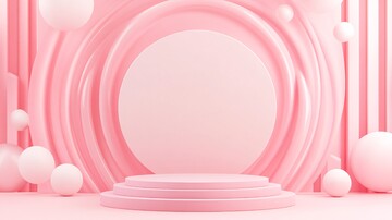 粉色粉末演讲台2