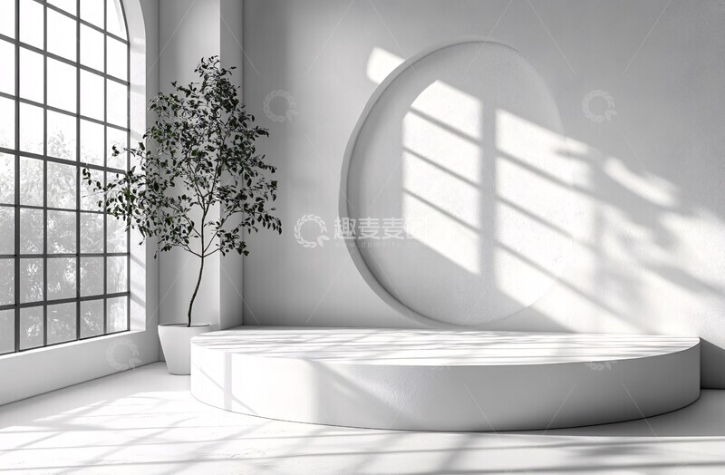 高清大图下载【趣麦麦图】白色背景阳光投影1