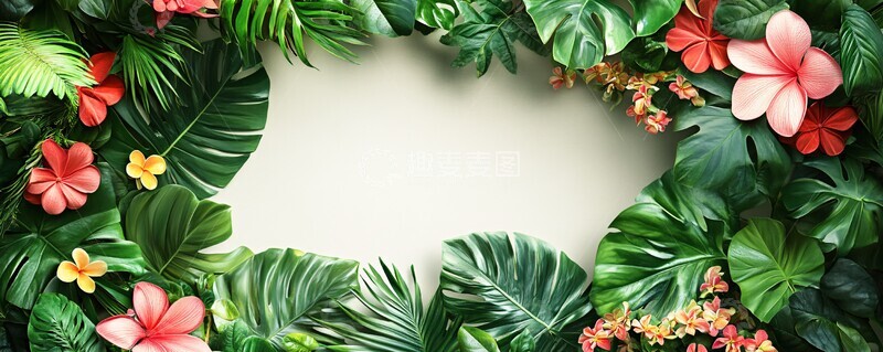 高清大图下载【趣麦麦图】夏日横幅空白背景