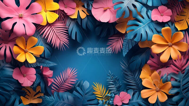 高清大图下载【趣麦麦图】热带色彩设计2
