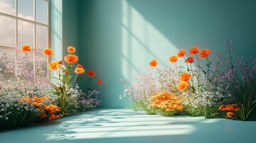 绿植摄影棚静物