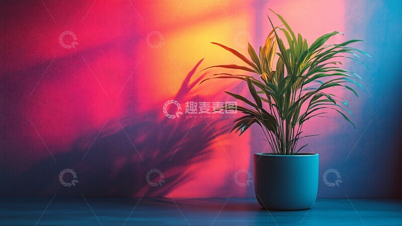 高清大图下载【趣麦麦图】-青紫光影简约背景1