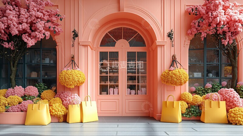 高清大图下载【趣麦麦图】简约商品店简约商品橙色2