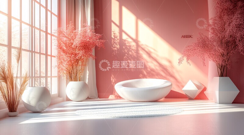 高清大图下载【趣麦麦图】简约展示背景1