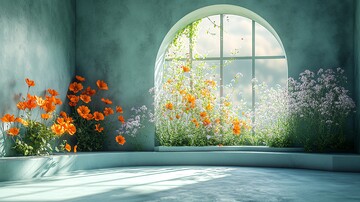 绿植摄影棚静物1