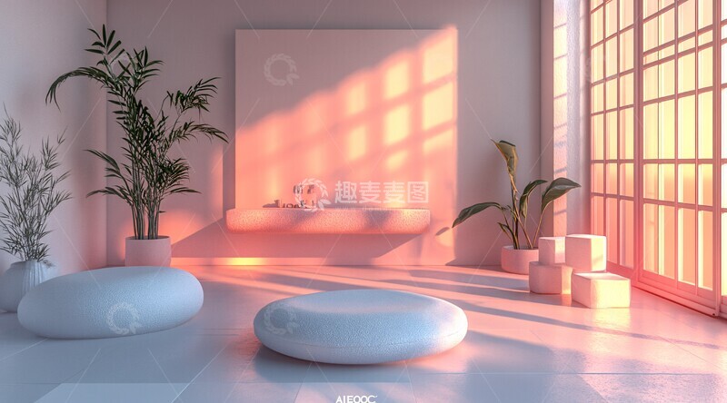 高清大图下载【趣麦麦图】简约展示背景3