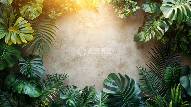 高清大图下载【趣麦麦图】白色墙面绿植装饰3